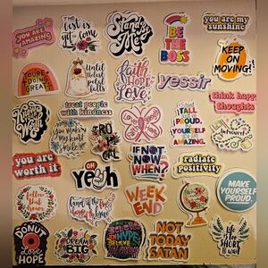 Inspirational Stickers Set - Multicolor
